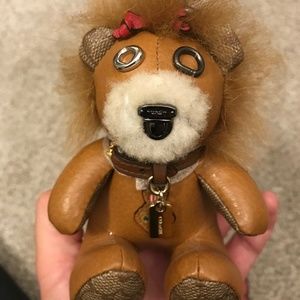 Coach Wizard of Oz lion bag charm AND courage badge